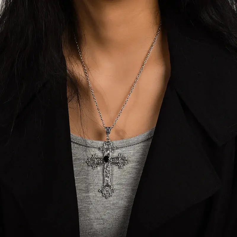 Anime Death Note Misa Amane Cosplay Halskette Kreuz Anhänger Kette Frauen Männer Schmuck Gothic Lolita Prop Zubehör Halloween - So ist Leben