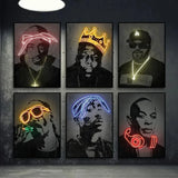Leinwand Malerei Hip Hop Sänger Poster Wand Kunst Bar Wohnkultur - So ist Leben