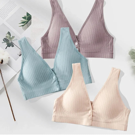 Damen Still-BH aus reiner Baumwolle, Umstandsunterwäsche, große Größen, Bralette, gerafftes Crop-Top So ist Leben