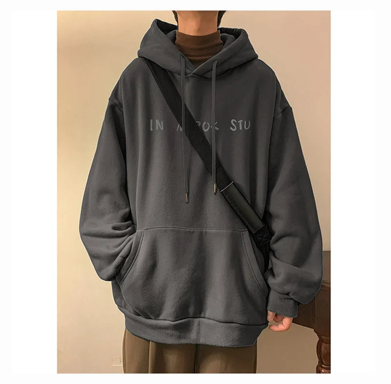 Neue Goth Grafik Gedruckt Pullover Hoodies Für Männer Y2K Vintage Streetwear Mit Kapuze Sweatshirts Herbst Baggy Hip Hop Mode Hoody So ist Leben