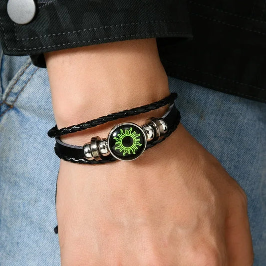 1/2 Stück Sonnen- und Mond-Armband, leuchtend, verstellbar, schwarz, geflochten, romantische Armbänder für Freunde, Freundin, Freundschaft, Geburtstagsgeschenke So ist Leben