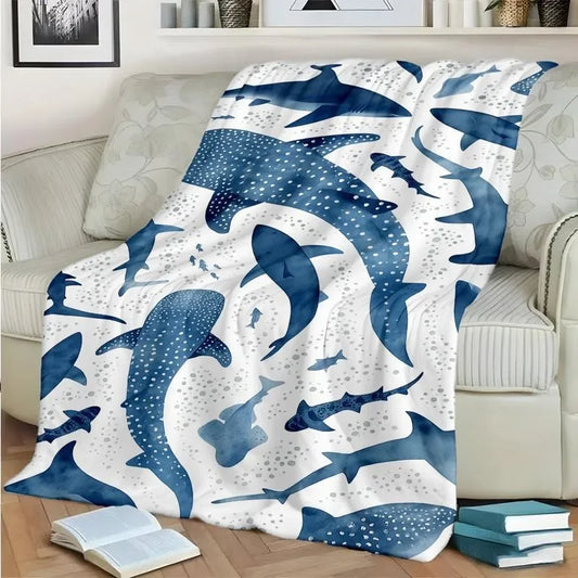 Flanelldecke mit modernem Meeresmotiv