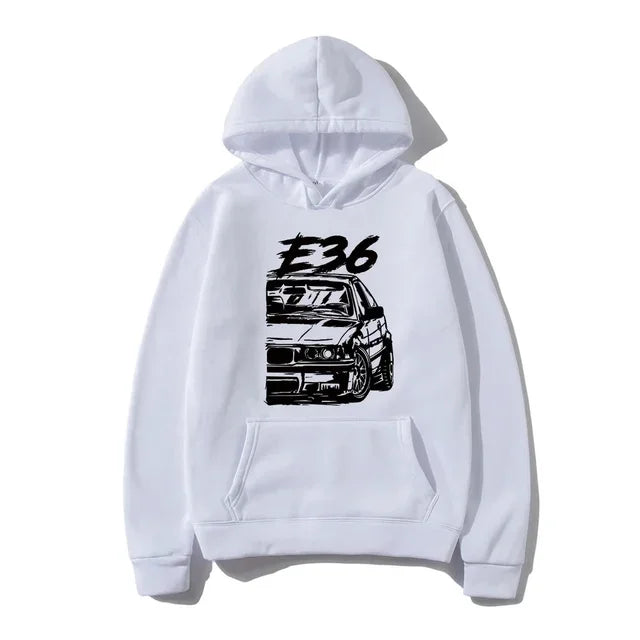 Klassischer Pullover mit grafischem Initialen-Print für Herren, Hip-Hop-Mode - So ist Leben