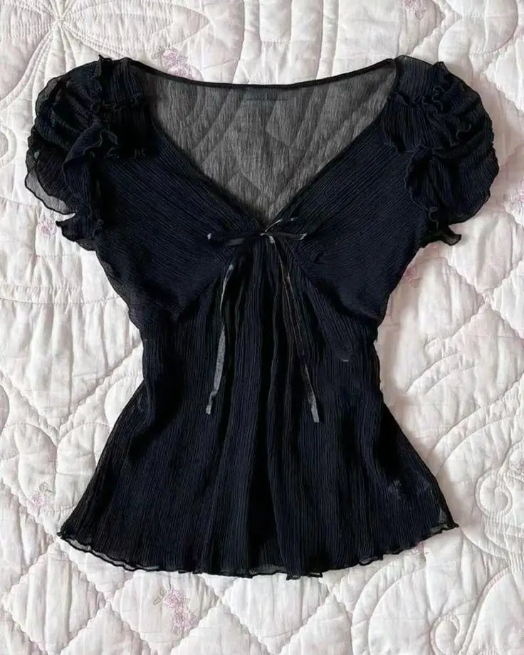 Neues lässiges Y2K-Hemd für Damen, Streak-Druck, Sommer, dünn, langärmelig, Ästhetik, passt zu allem, lässiges, modisches T-Shirt mit Knöpfen So ist Leben