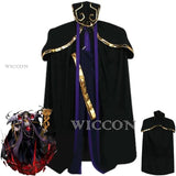 Anime OVERLORD Ainz Ooal Kleid Cosplay Kostüm Mantel Schwarze Uniform Halloween Bühne Leistung Karneval Partei Rolle Spielen Anzug So ist Leben