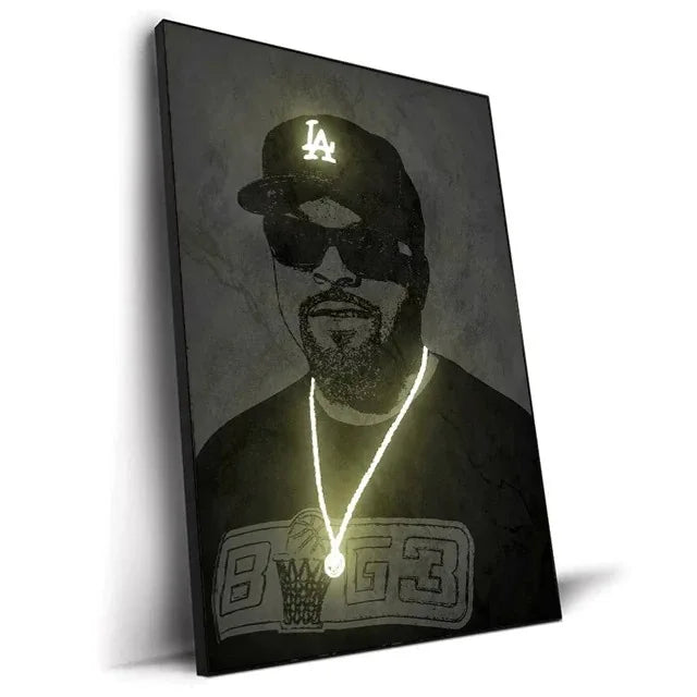 Leinwand Malerei Hip Hop Sänger Poster Wand Kunst Bar Wohnkultur - So ist Leben