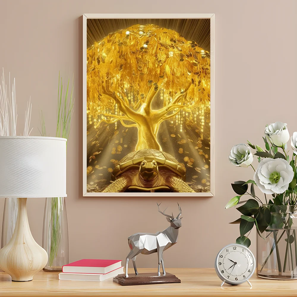 Goldener Geldbaum Poster Drucke Home Decor Geschenk - So ist Leben