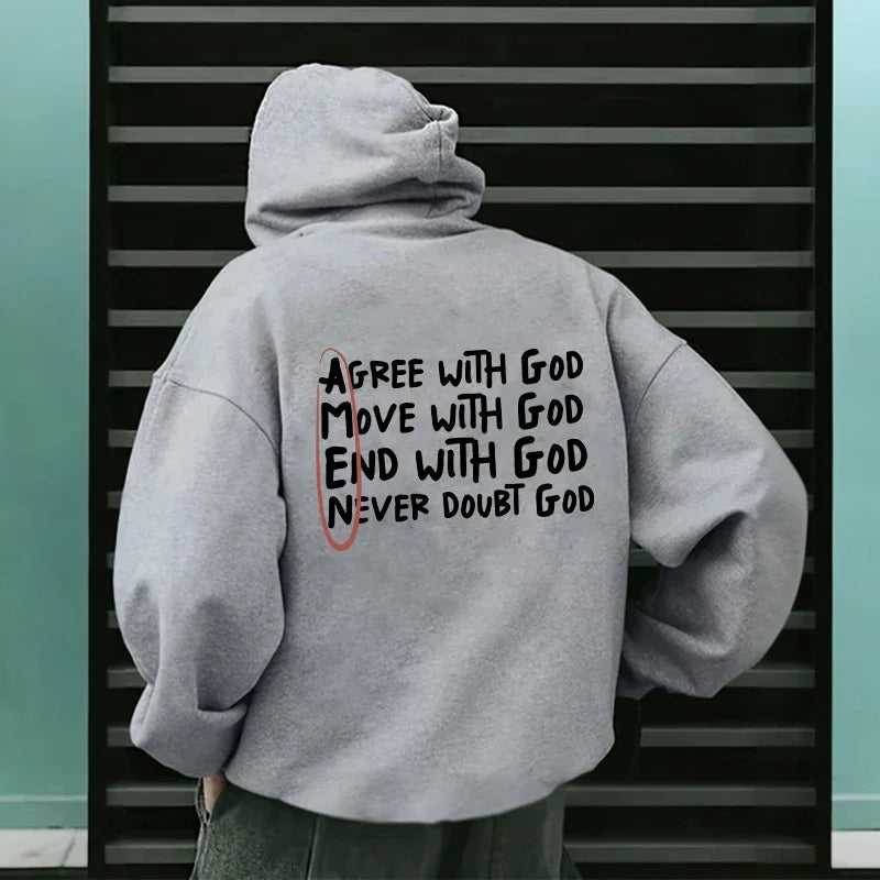 Lässiger, hochwertiger, langärmeliger Hoodie mit modischem Aufdruck für den Alltag - So ist Leben