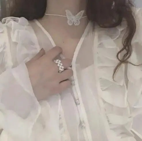 Anhänger weiße Spitzenkragen-Halskette für Frauen und Mädchen, dunkler Loli-Stil, Halloween-Schmuck - So ist Leben