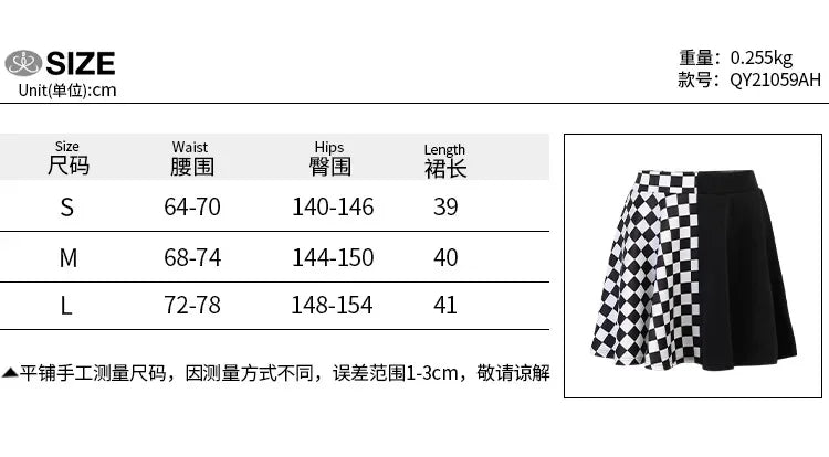 Patchwork Goth Plaid sexy Minirock Frauen Harajuku Mode Falten rock Punk ästhetische Sommer hohe Taille Rock 2021 So ist Leben
