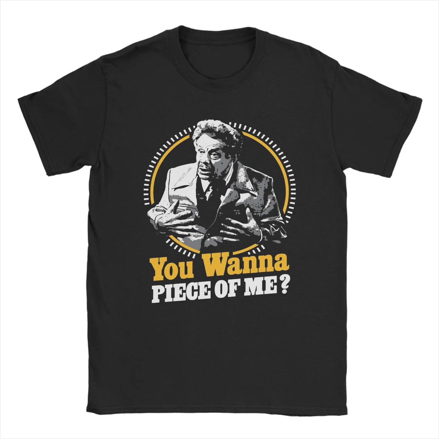 Willst du dich mit mir anlegen?“ Baumwoll-T-Shirt mit kurzen Ärmeln - So ist Leben
