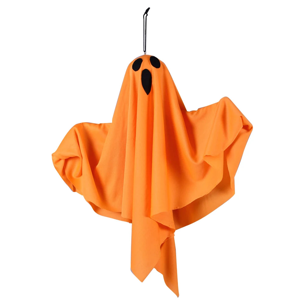 Halloween glühenden weißen Geist führte hängende Geister Horror Requisiten mit Lichterkette Indoor Outdoor Spukhaus Halloween Dekoration So ist Leben