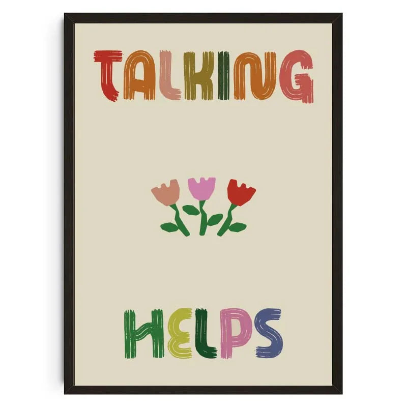 Leinwand Poster Zitate Drucke Wandbild für Therapie Büro Dekor - So ist Leben