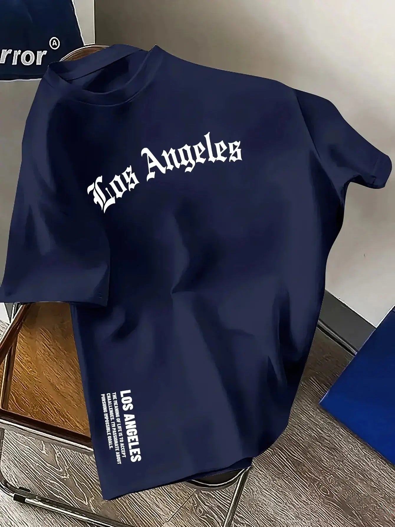 Hochwertiges Oversize-T-Shirt aus Baumwolle für Herren – Kurzarm-Freizeit-T-Shirt - So ist Leben