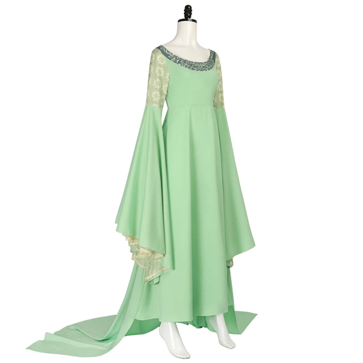 Arwen Cosplay Kostüm Grünes langes Kleid für Halloween-Party So ist Leben