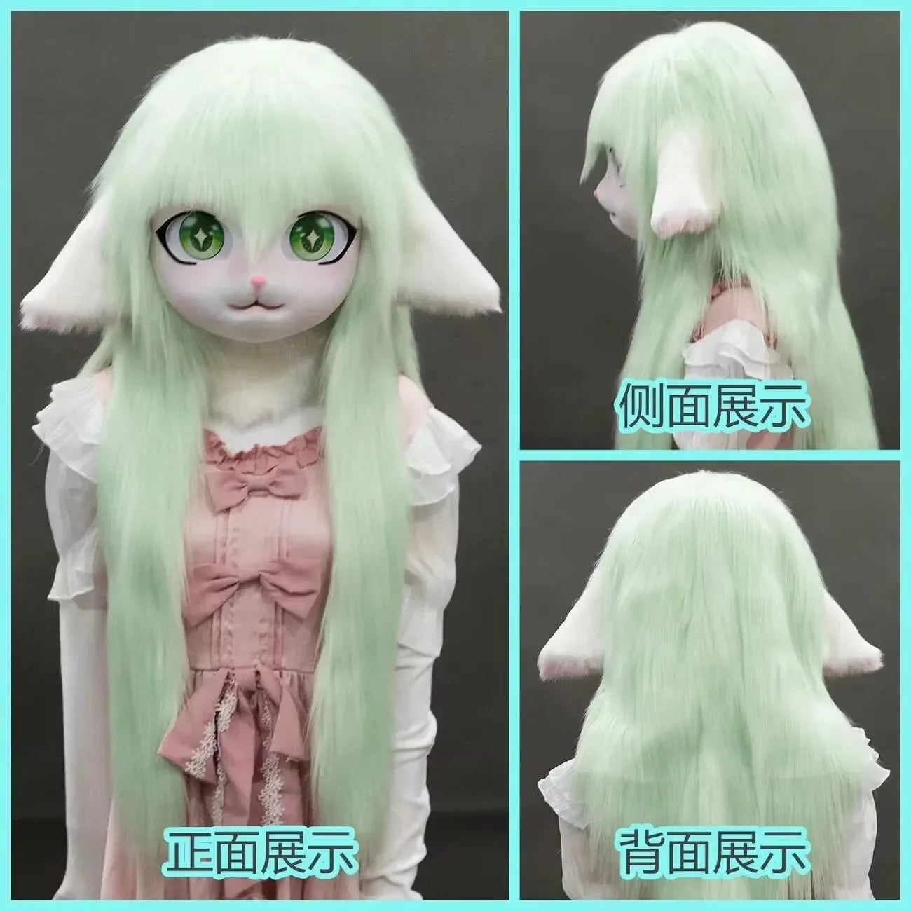 Furry Kig Kigurumi Tier Katze Kaninchen Puppe Tier Maske - So ist Leben
