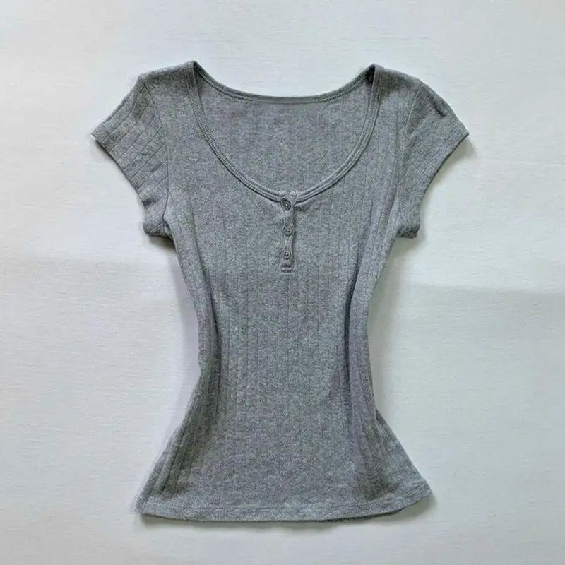 Neues lässiges Y2K-Hemd für Damen, Streak-Druck, Sommer, dünn, langärmelig, Ästhetik, passt zu allem, lässiges, modisches T-Shirt mit Knöpfen So ist Leben