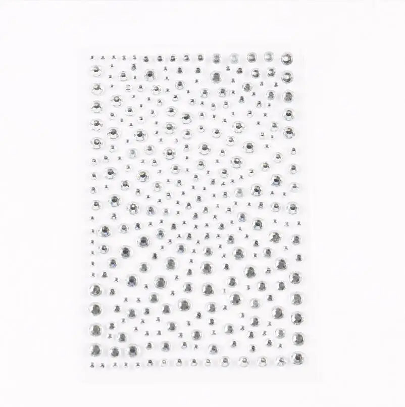 Selbstklebende Gesicht Dekoration Strass Aufkleber Musik Festival Halloween Party Telefon Kristall Aufkleber Kunst DIY Diamant Aufkleber So ist Leben