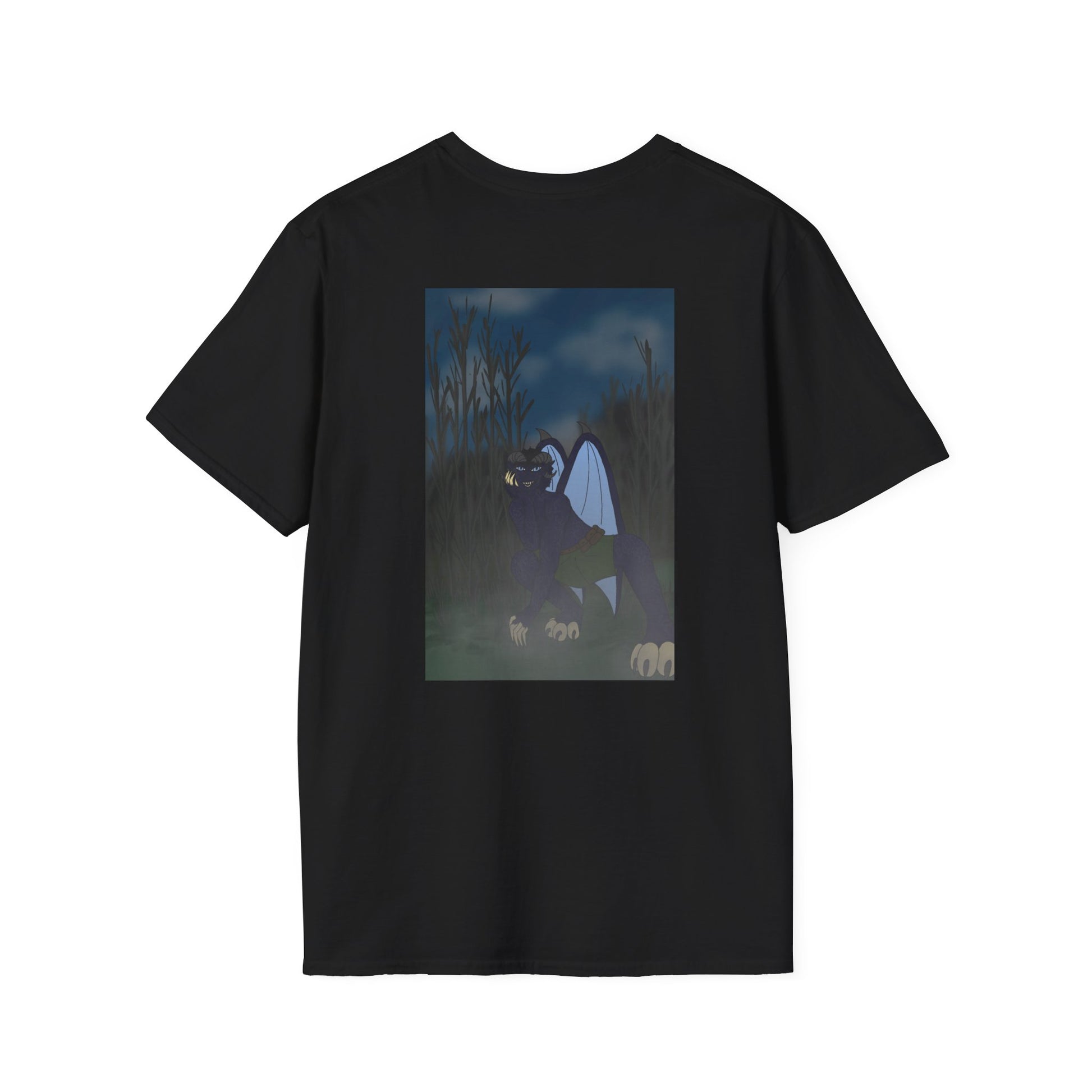 Mystical Fantasy Graphic Tee, Unisex Softstyle T-Shirt, Casual Wear, Gift for Friends, Festival Outfit, Unique Art T-Shirt Printify