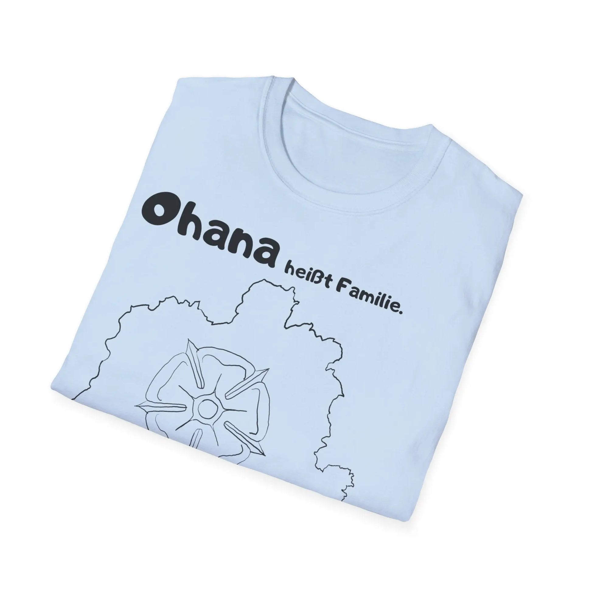 Ohana heißt Familie | Map Unisex Softstyle T-Shirt - So ist Leben