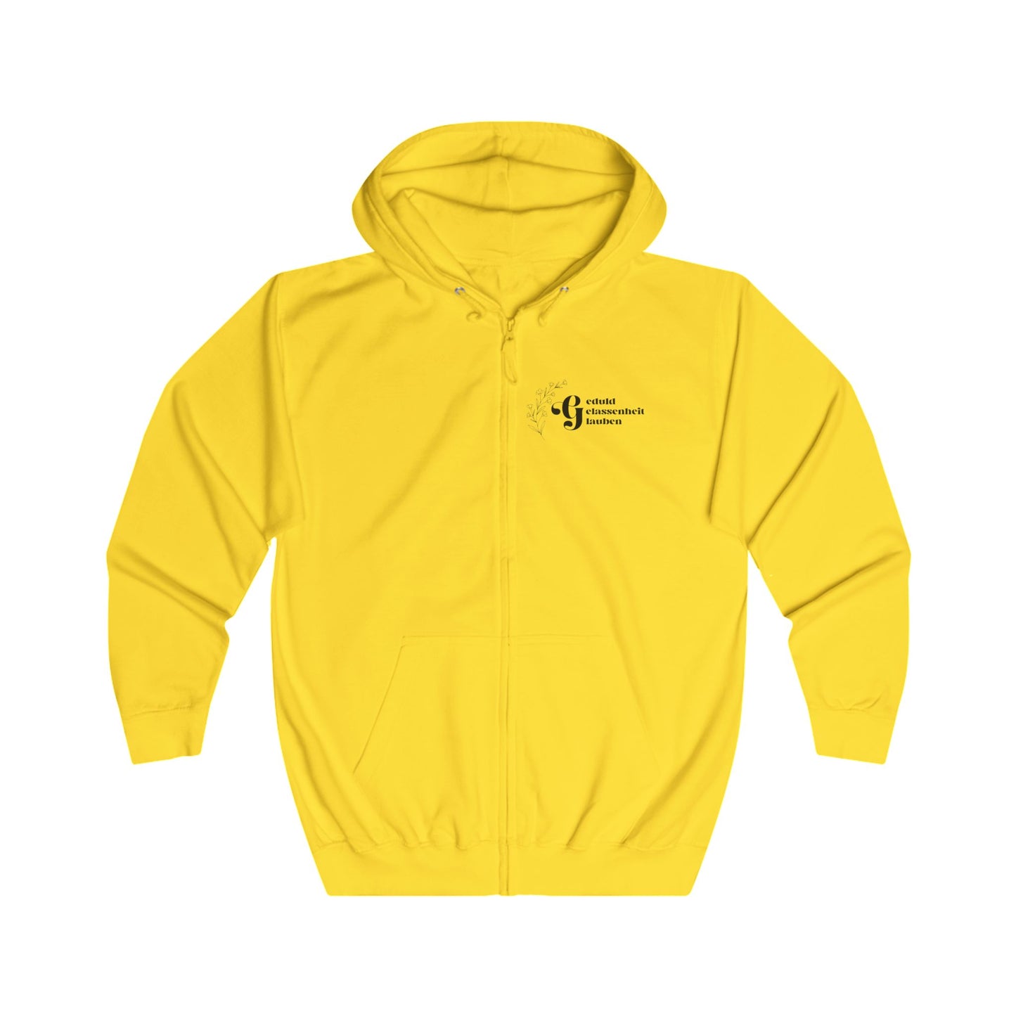 Minimalist Logo Zip Hoodie — Small Chest Emblem Printify