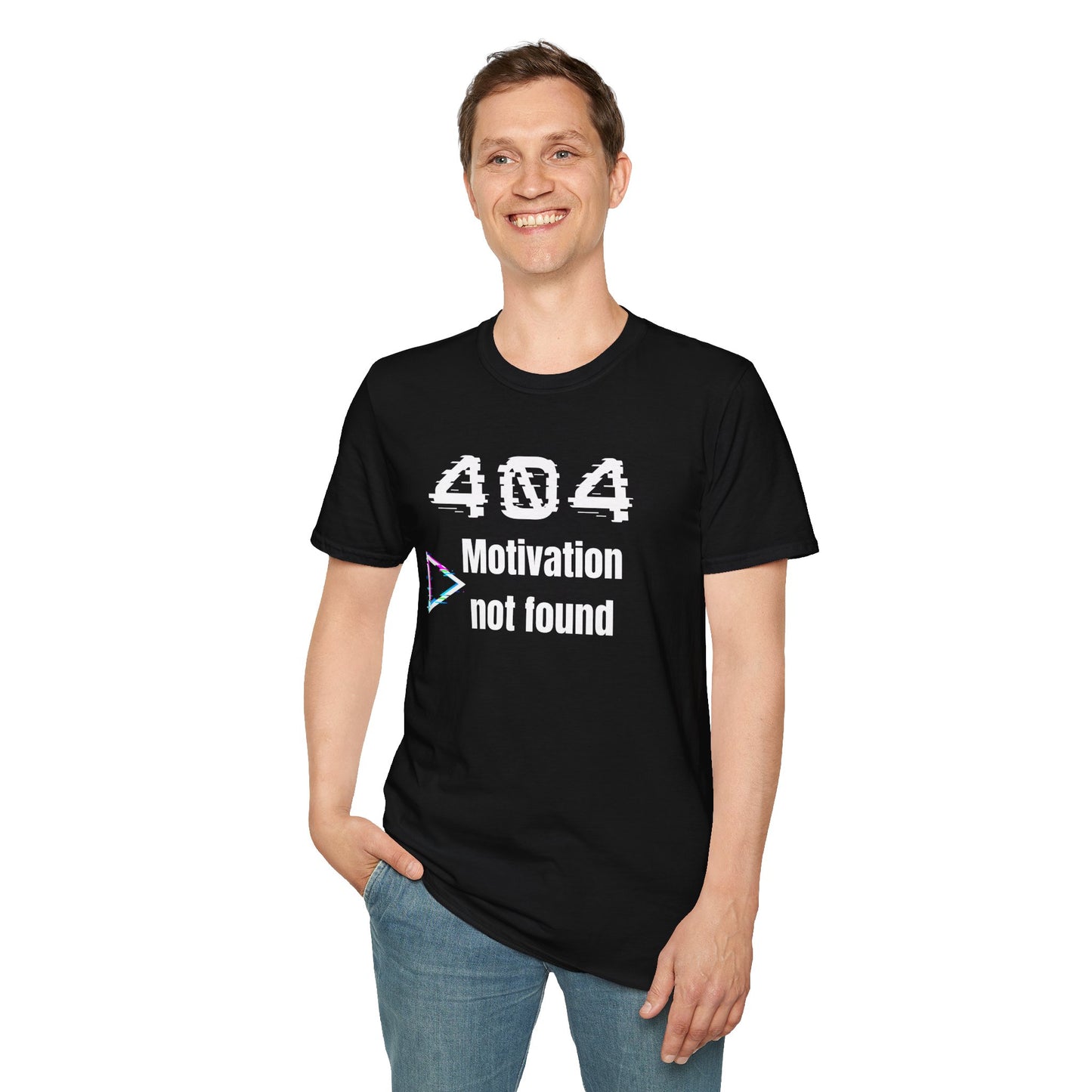 404 - Motivation not found - T‑Shirt aus Baumwolle Printify