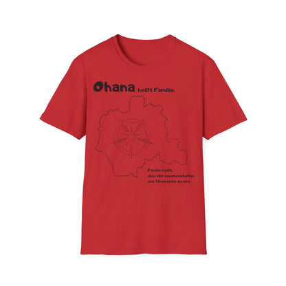Ohana heißt Familie | Map Unisex Softstyle T-Shirt - So ist Leben