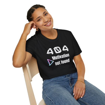 404 - Motivation not found - T‑Shirt aus Baumwolle Printify