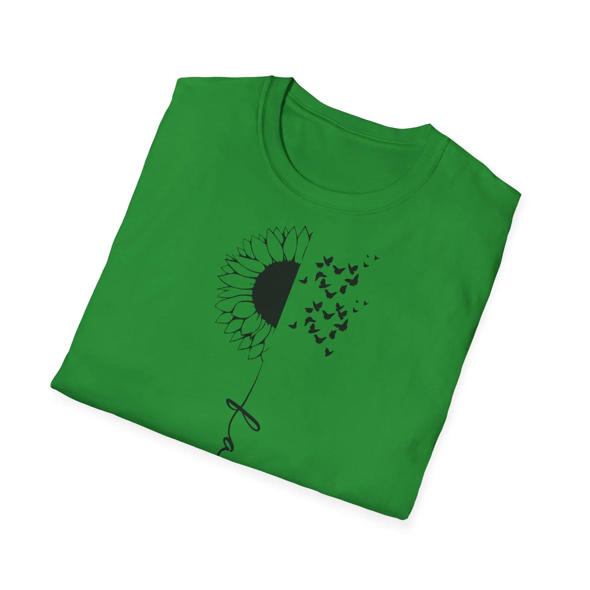 Faith Sunflower Unisex Softstyle T-Shirt - Inspirational Graphic Tee - So ist Leben