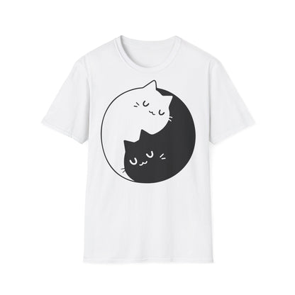 Yin-Yang Katzen Unisex Softstyle T-Shirt: Kuschelig, stilvoll, komfortabel, elegant