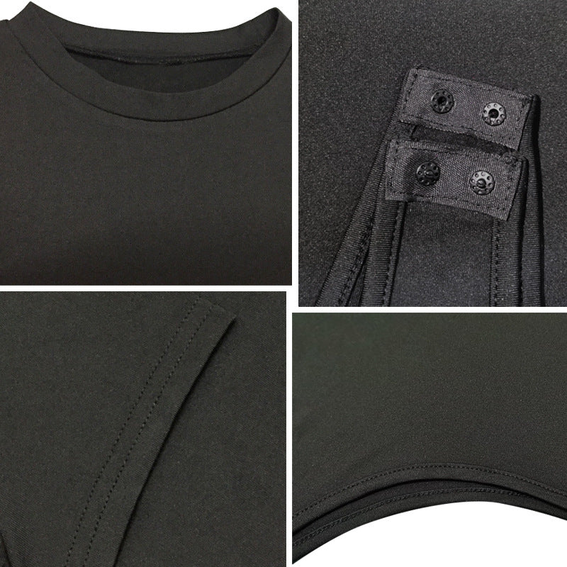 2025 summer new casual women's clothing Europe and the United States cross-border short sleeve jumpsuit foreign trade tight jumpsuit bodysuit So ist Leben