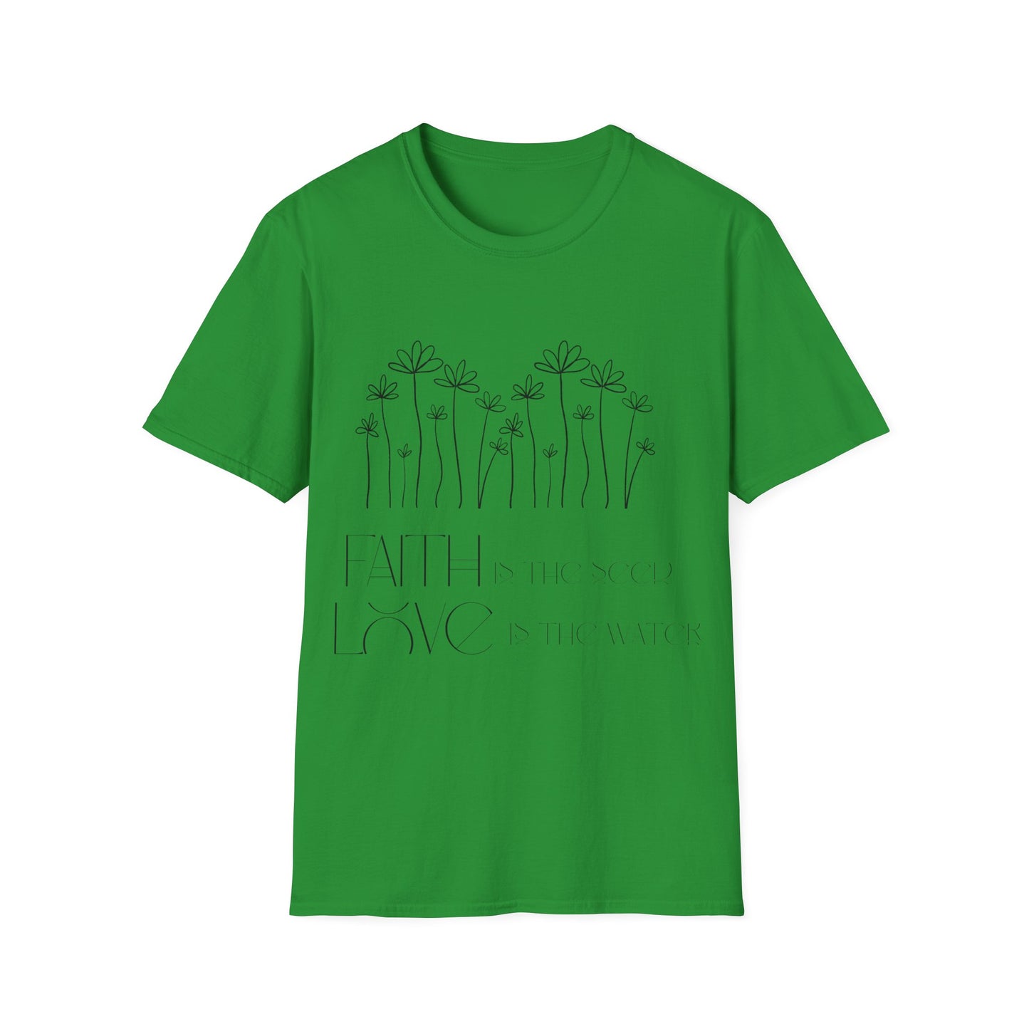 Faith & Love Floral Unisex Softstyle T-Shirt