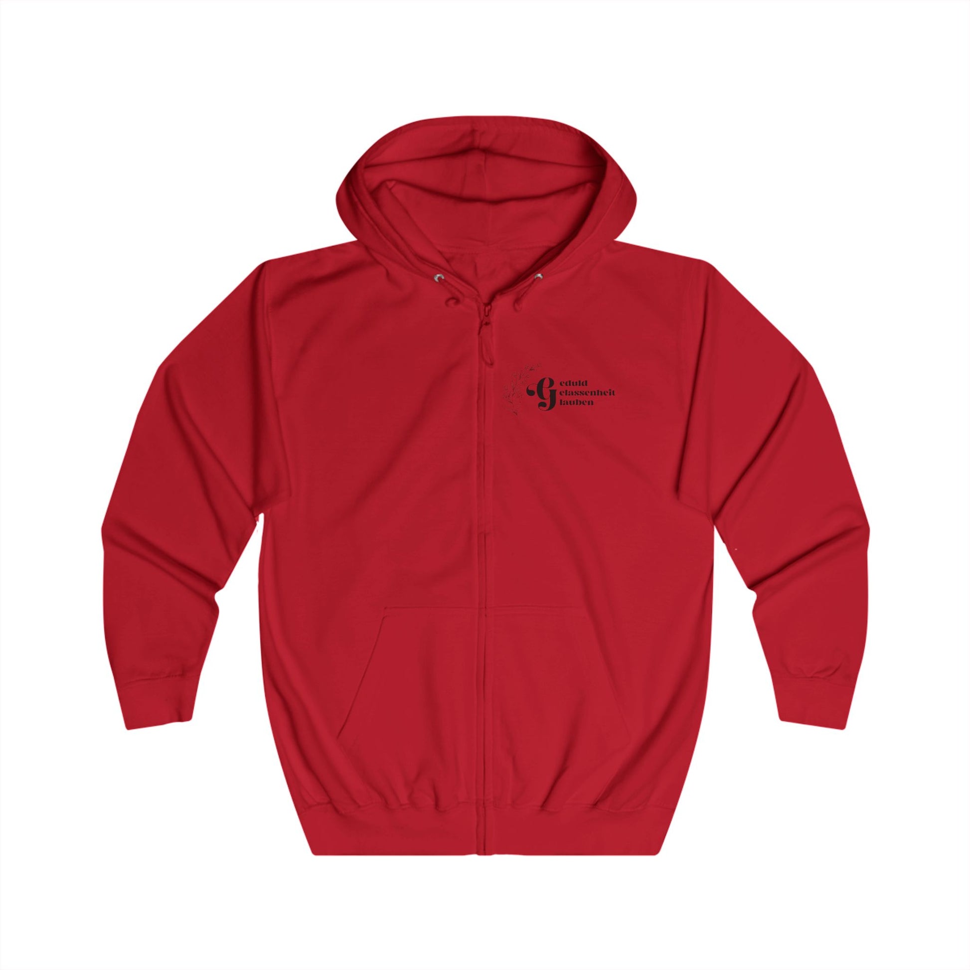Minimalist Logo Zip Hoodie — Small Chest Emblem Printify