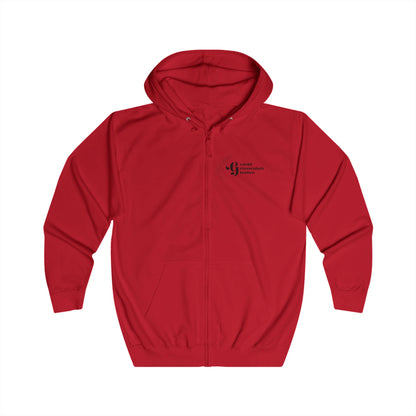 Minimalist Logo Zip Hoodie — Small Chest Emblem Printify
