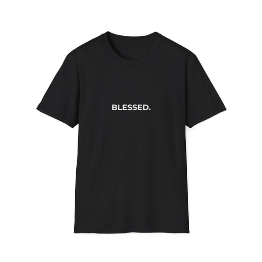 BLESSED T‑Shirt aus Baumwolle Printify