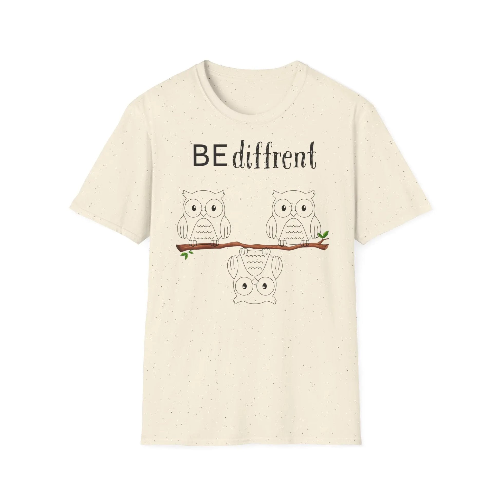 Unisex Softstyle T-Shirt - Be Different Owls - So ist Leben