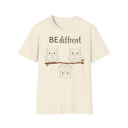 Unisex Softstyle T-Shirt - Be Different Owls - So ist Leben