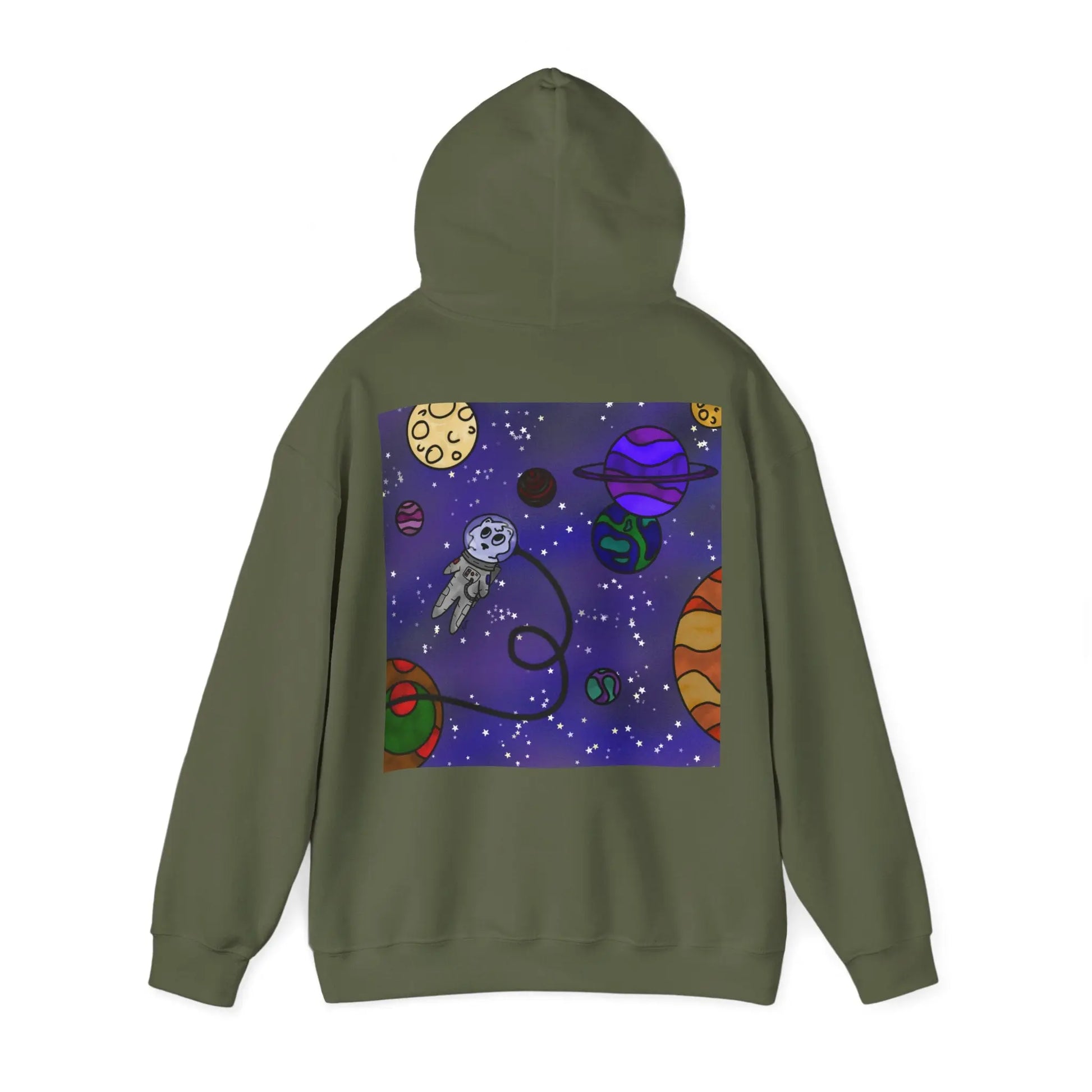 Niedliches Galaxy-Katzen-Design Unisex Hoodie – Perfekt für gemütliche Tage - So ist Leben