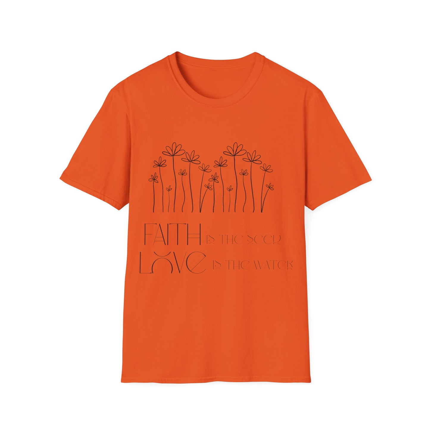 Faith & Love Floral Unisex Softstyle T-Shirt