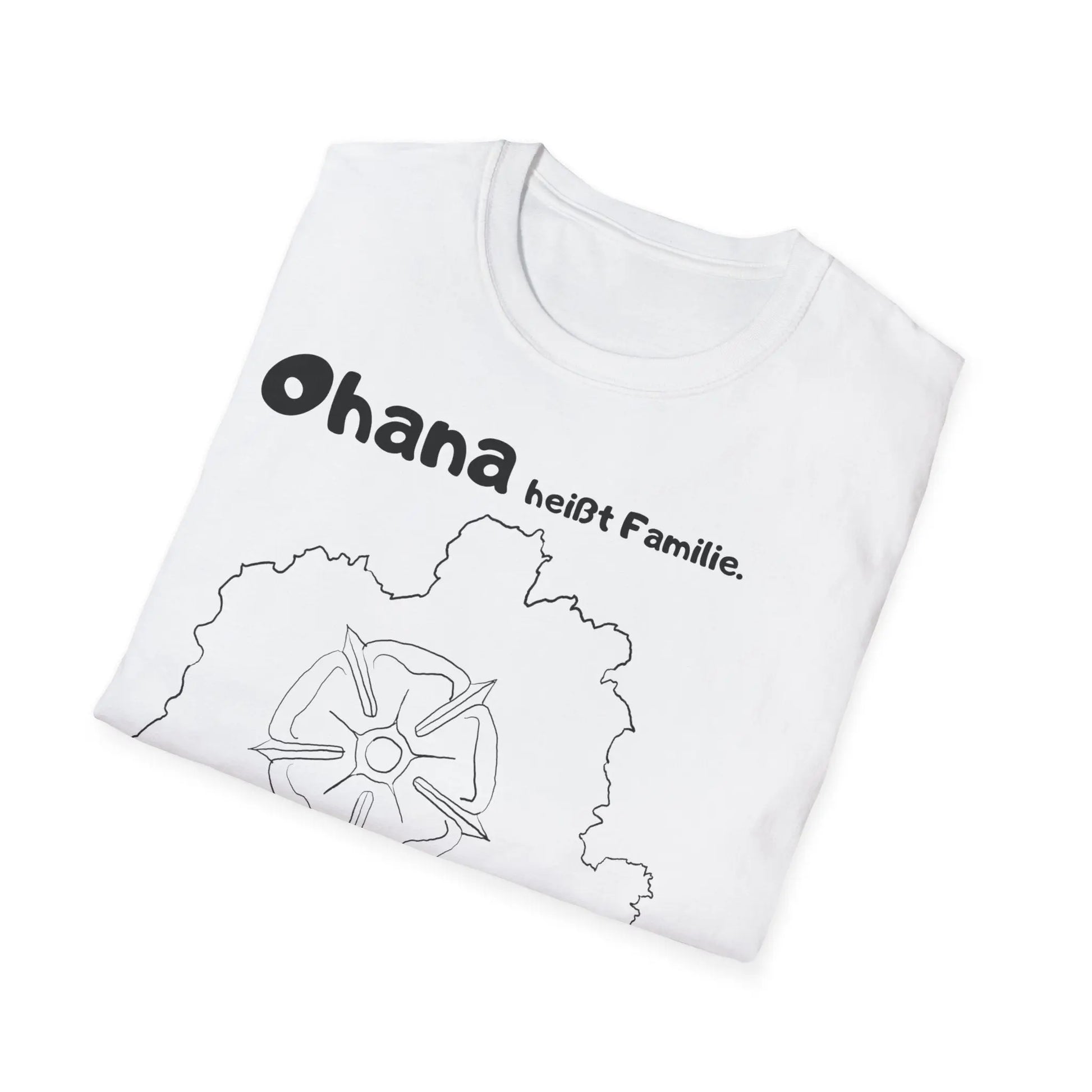 Ohana heißt Familie | Map Unisex Softstyle T-Shirt - So ist Leben