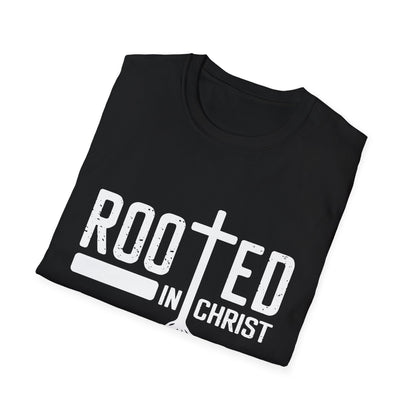 Rooted in Christ Unisex Softstyle T-Shirt - Faith-Based Apparel for Everyday Wear