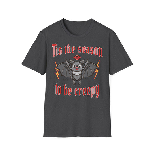 Halloween Creepy Bat Unisex T-Shirt, Cute Halloween Tee, Spooky Season Shirt, Fun Costume Top, Gift for Halloween Lovers Printify