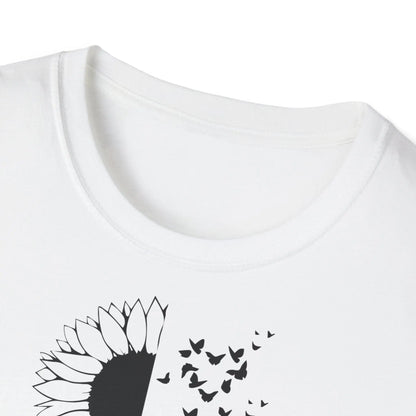 Faith Sunflower Unisex Softstyle T-Shirt - Inspirational Graphic Tee - So ist Leben