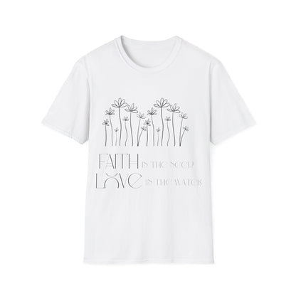 Faith & Love Floral Unisex Softstyle T-Shirt