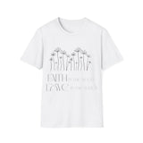 Faith & Love Floral Unisex Softstyle T-Shirt - So ist Leben