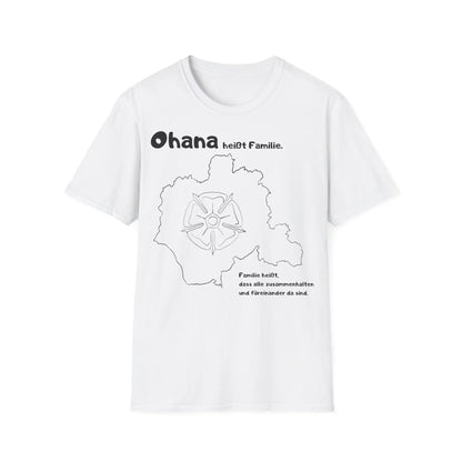 Ohana heißt Familie | Map Unisex Softstyle T-Shirt - So ist Leben