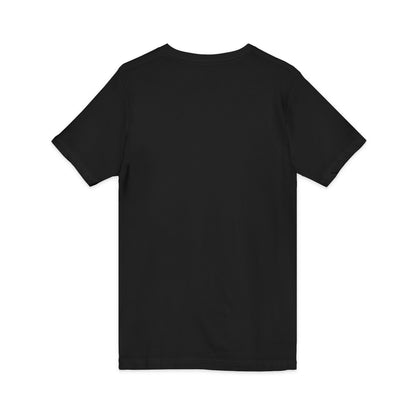 Leadership Heart V-Neck Tee — "Mit Köpfchen für die Kasse. Mit Herz für Führung."
