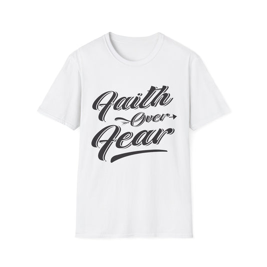 Faith Over Fear Unisex Softstyle T-Shirt | Inspirational Graphic Tee