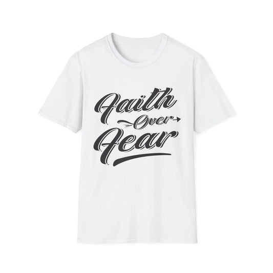 Faith Over Fear Unisex Softstyle T-Shirt | Inspirational Graphic Tee - So ist Leben
