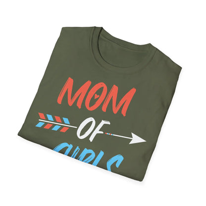 Mom of Girls Unisex Softstyle T-Shirt - Perfect Gift for Mother's Day - So ist Leben